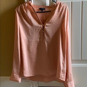 soft pink The Limited long sleeve polyester top